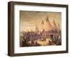 Sioux Indian Council, 1847-George Catlin-Framed Giclee Print