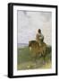 Sioux-Indian on Horseback, 1882-George de Forest-Brush-Framed Giclee Print