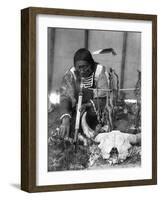 Sioux Medicine Man, c1907-Edward S. Curtis-Framed Giclee Print