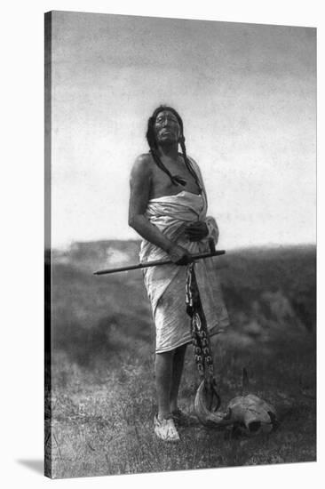 Sioux Medicine Man, c1907-Edward S. Curtis-Stretched Canvas