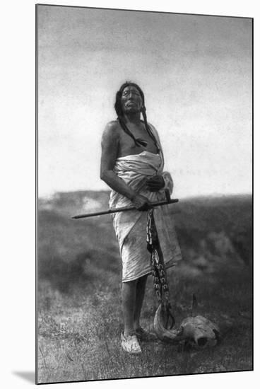 Sioux Medicine Man, c1907-Edward S. Curtis-Mounted Premium Giclee Print