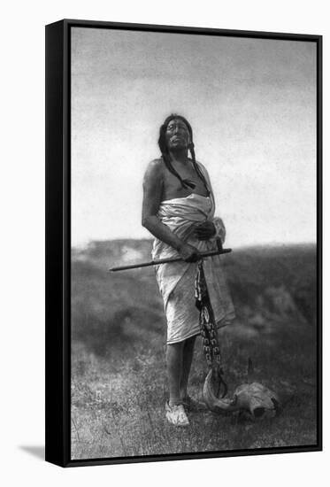 Sioux Medicine Man, c1907-Edward S. Curtis-Framed Stretched Canvas