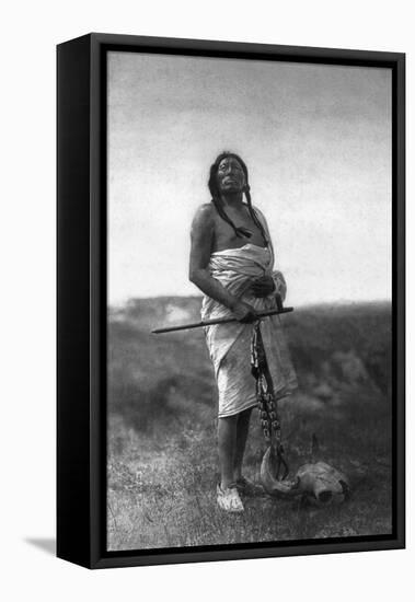 Sioux Medicine Man, c1907-Edward S. Curtis-Framed Stretched Canvas