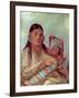 Sioux Mother and Baby, c.1830-George Catlin-Framed Giclee Print