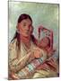 Sioux Mother and Baby, c.1830-George Catlin-Mounted Giclee Print