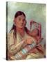 Sioux Mother and Baby, c.1830-George Catlin-Stretched Canvas