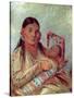 Sioux Mother and Baby, c.1830-George Catlin-Stretched Canvas