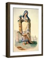 Sioux Mother with Baby in a Cradleboard-George Catlin-Framed Giclee Print