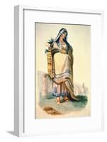 Sioux Mother with Baby in a Cradleboard-George Catlin-Framed Giclee Print