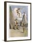 Sioux Myth of Ictinike Son of the Sun God-James Jack-Framed Art Print