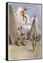 Sioux Myth of Ictinike Son of the Sun God-James Jack-Framed Stretched Canvas