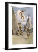 Sioux Myth of Ictinike Son of the Sun God-James Jack-Framed Art Print