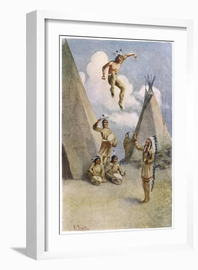 Sioux Myth of Ictinike Son of the Sun God-James Jack-Framed Art Print