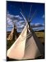 Sioux Teepee at Sunset, Prairie near Mount Rushmore, South Dakota, USA-Bill Bachmann-Mounted Photographic Print
