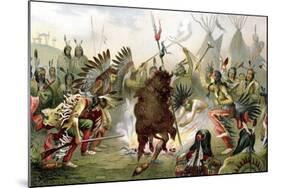 Sioux War Dance, 1888-null-Mounted Giclee Print