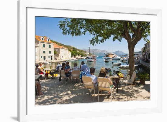 Sipan Island Tourists, Elaphiti Islands (Elaphites), Dalmatian Coast, Adriatic, Croatia, Europe-Matthew Williams-Ellis-Framed Photographic Print