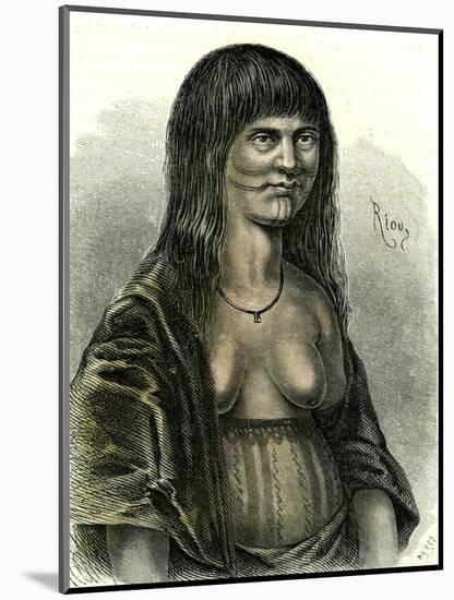 Sipibo Woman Peru 1869-null-Mounted Giclee Print