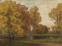 Golden Autumn-Sir Alfred East-Framed Giclee Print