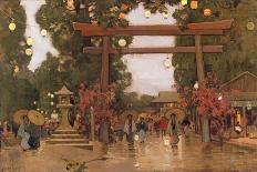 View of a Shinto Shrine, c.1889-Sir Alfred East-Giclee Print