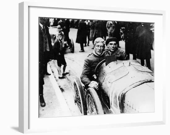 Sir Algernon Lee Guinness at the Wheel of a Sunbeam, (C1910-C1920)-null-Framed Photographic Print