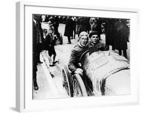 Sir Algernon Lee Guinness at the Wheel of a Sunbeam, (C1910-C1920)-null-Framed Photographic Print