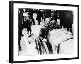 Sir Algernon Lee Guinness at the Wheel of a Sunbeam, (C1910-C1920)-null-Framed Photographic Print