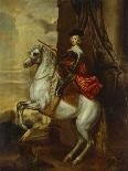 Equestrian Portrait of the Cardinal-Infante Ferdinand of Spain (1609-1641), Wearing Armour and…-Sir Anthony Van Dyck (Follower of)-Premium Giclee Print