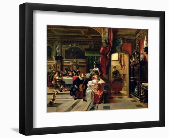 Sir Anthony Van Dyck in London, 1837-Camille-joseph-etienne Roqueplan-Framed Giclee Print