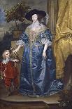 Queen Henrietta Maria with Sir Jeffrey Hudson, 1633-Sir Anthony Van Dyck-Giclee Print