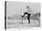 Sir Arthur Conan Doyle Demonstrating a Novice Turning Whilst Skiing in the Alps-null-Stretched Canvas
