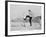 Sir Arthur Conan Doyle Demonstrating a Novice Turning Whilst Skiing in the Alps-null-Framed Photographic Print