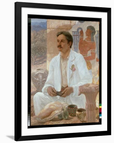 Sir Arthur Evans among the Ruins of the Palace of Knossos, 1907 (Oil on Canvas)-William Blake Richmond-Framed Giclee Print