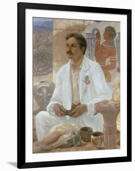 Sir Arthur Evans Among the Ruins of the Palace of Knossos, 1907-William Blake Richmond-Framed Giclee Print