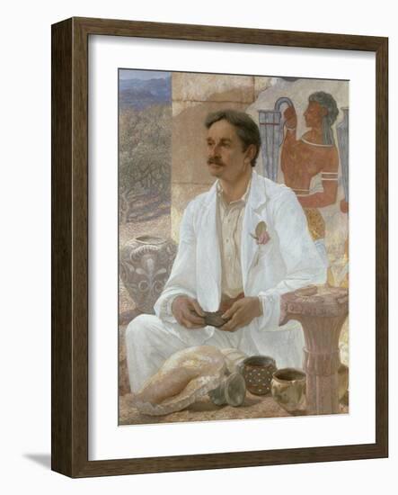 Sir Arthur Evans Among the Ruins of the Palace of Knossos, 1907-William Blake Richmond-Framed Giclee Print