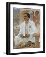 Sir Arthur Evans Among the Ruins of the Palace of Knossos, 1907-William Blake Richmond-Framed Giclee Print