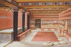 Reproduction of Fresco of Saffron Gatherer, Taken from Palace of Minos at Knossos, London-Sir Arthur Evans-Giclee Print