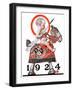 "Sir Baby New Year,"December 29, 1923-Joseph Christian Leyendecker-Framed Giclee Print