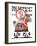 "Sir Baby New Year," Saturday Evening Post Cover, December 29, 1923-Joseph Christian Leyendecker-Framed Giclee Print