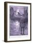 Sir Bedivere Put King Arthur Gently into the Barge-William Henry Margetson-Framed Giclee Print