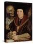 Sir Bryan Tuke (Postmeister Heinrichs Viii.) Und Der Tod-Hans Holbein the Younger-Stretched Canvas