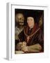 Sir Bryan Tuke (Postmeister Heinrichs Viii.) Und Der Tod-Hans Holbein the Younger-Framed Giclee Print