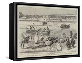 Sir Charles Euan Smith's Mission to the Court of Morocco, the Passage of the River Sebu-null-Framed Stretched Canvas