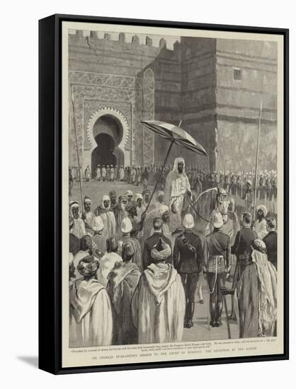 Sir Charles Euan-Smith's Mission to the Court of Morocco, the Reception by the Sultan-null-Framed Stretched Canvas