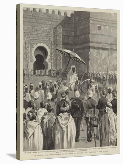 Sir Charles Euan-Smith's Mission to the Court of Morocco, the Reception by the Sultan-null-Stretched Canvas