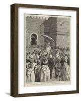Sir Charles Euan-Smith's Mission to the Court of Morocco, the Reception by the Sultan-null-Framed Giclee Print