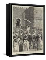 Sir Charles Euan-Smith's Mission to the Court of Morocco, the Reception by the Sultan-null-Framed Stretched Canvas