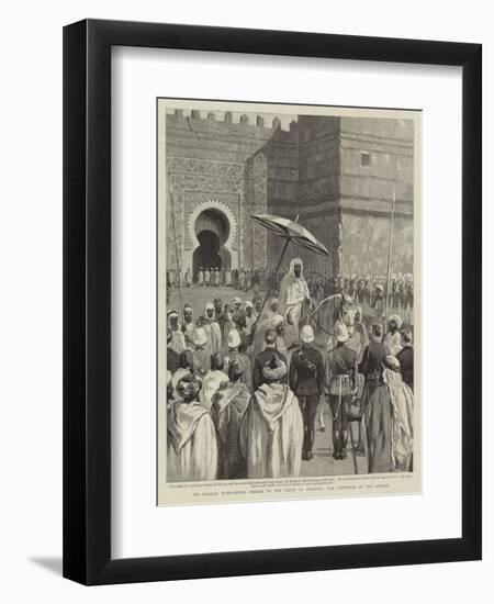 Sir Charles Euan-Smith's Mission to the Court of Morocco, the Reception by the Sultan-null-Framed Giclee Print