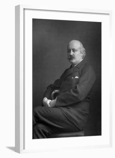 Sir Charles Hubert Hastings Parry (1848-191), English Composer, 1893-W&d Downey-Framed Photographic Print