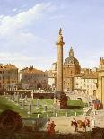 A View of Trajan's Forum, Rome, 1821-Sir Charles Lock Eastlake-Framed Stretched Canvas