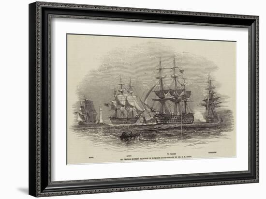 Sir Charles Napier's Squadron in Plymouth Sound-Nicholas Matthews Condy-Framed Giclee Print